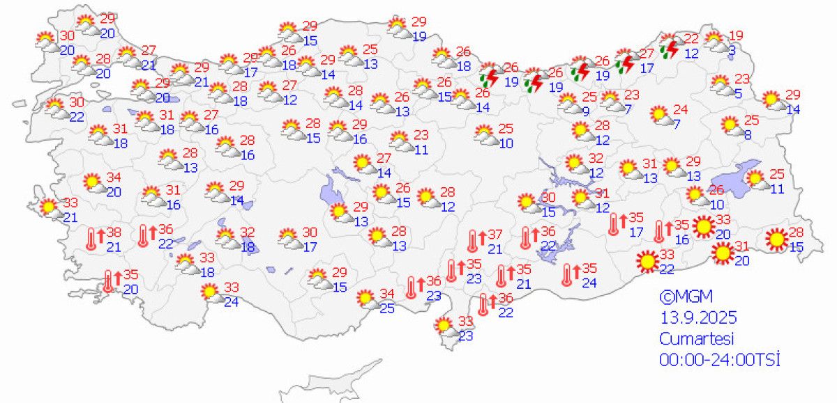 Doğu Karadeniz'de Yağış ve Kuvvetli Rüzgar Uyarısı - Yaz Sıcaklığı Yüzünü Gördü