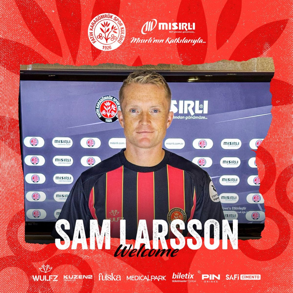 Fatih Karagümrük Sam Larsson’i Kadrosuna Kattı: 1 Sezon Anlaşma