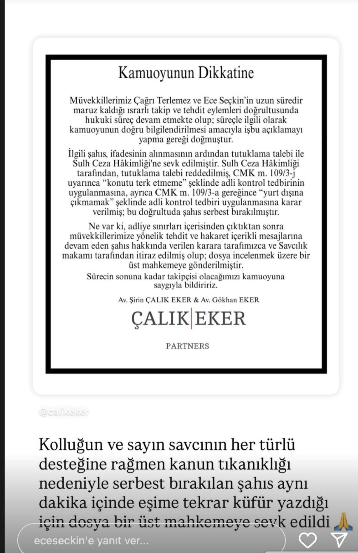 Şarkıcı Ece Seçkin ve Eşi Hakkında Taciz İddiası: Ev Hapsi ve Adli Kontrol Kararı
