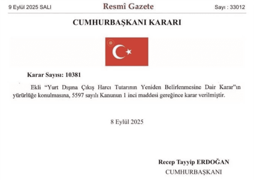 Yurt Dışı Çıkış Harcı ve Damga Vergisi Artışlarının Güncel Uygulamaları